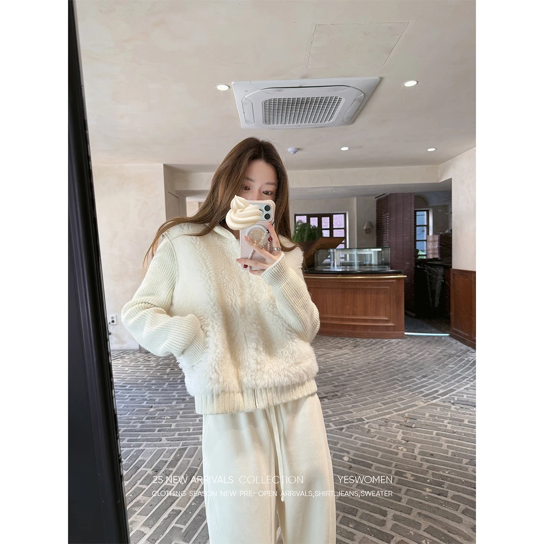 YESWOMEN【赵老板专属】小羊肖恩·假两件针织拼接马甲 XY70510A4442