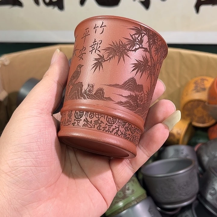 茶杯紫砂全手工紫砂主人杯