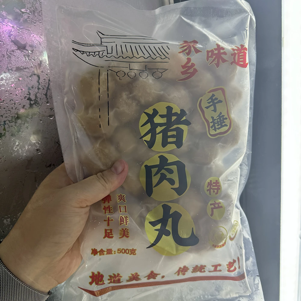 菜市场档口 潮汕猪肉丸·猪肉饼·猪肉卷手工现做