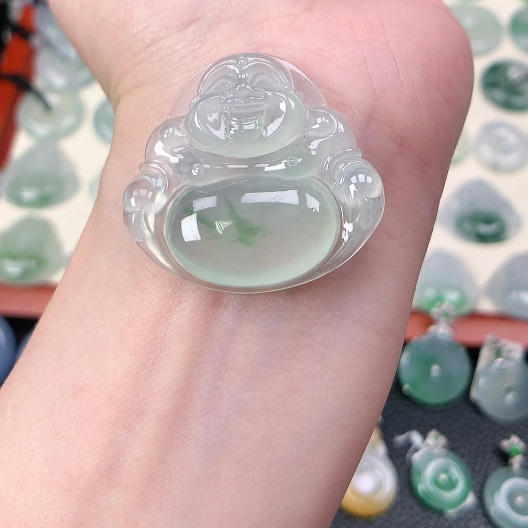 翡翠未镶嵌颈饰吊坠