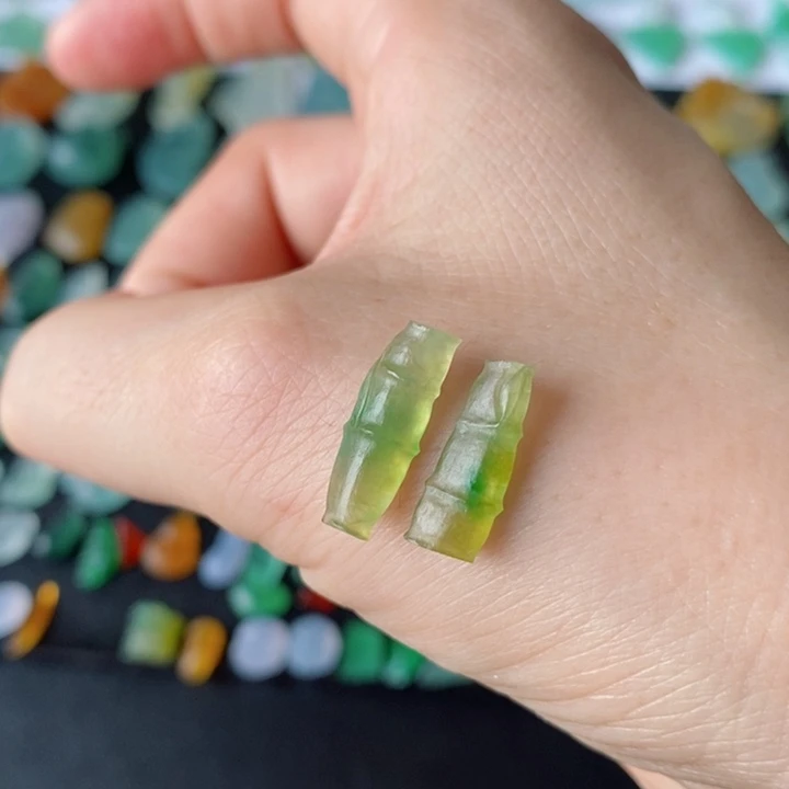 未镶嵌定制翡翠竹节