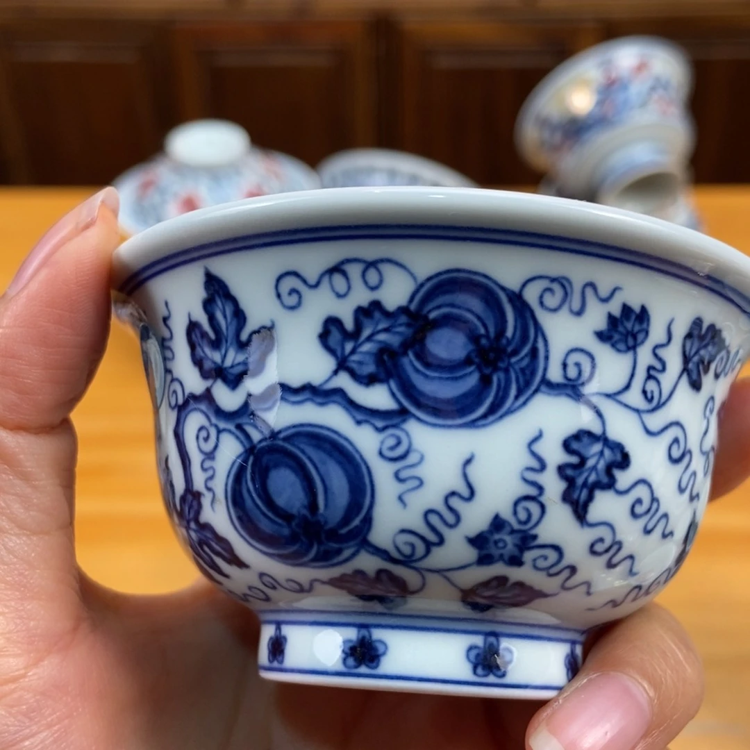 手绘现代茶具非古董