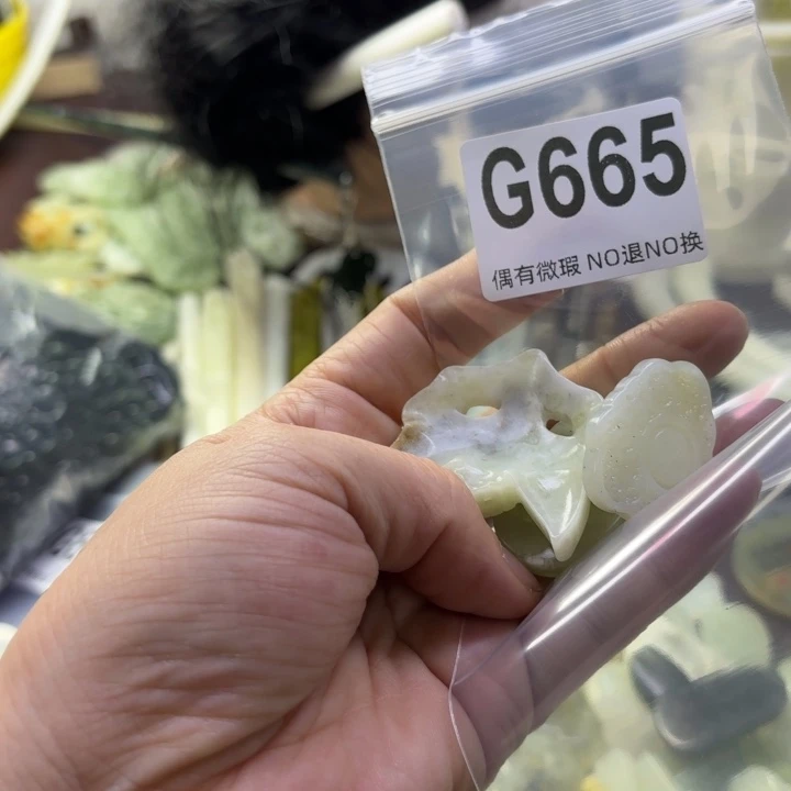 蛇纹石玉发饰合金欣*