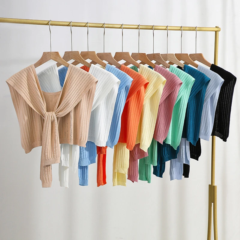 搭肩韩国东大门空调房围巾女秋冬外搭小披肩护颈披肩围脖小斗篷