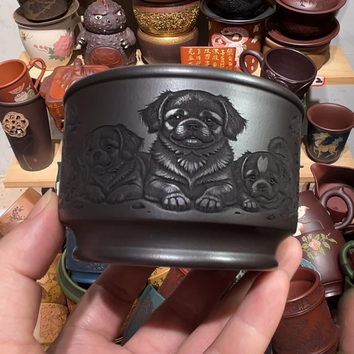 茶杯紫砂宜興紫砂主人杯