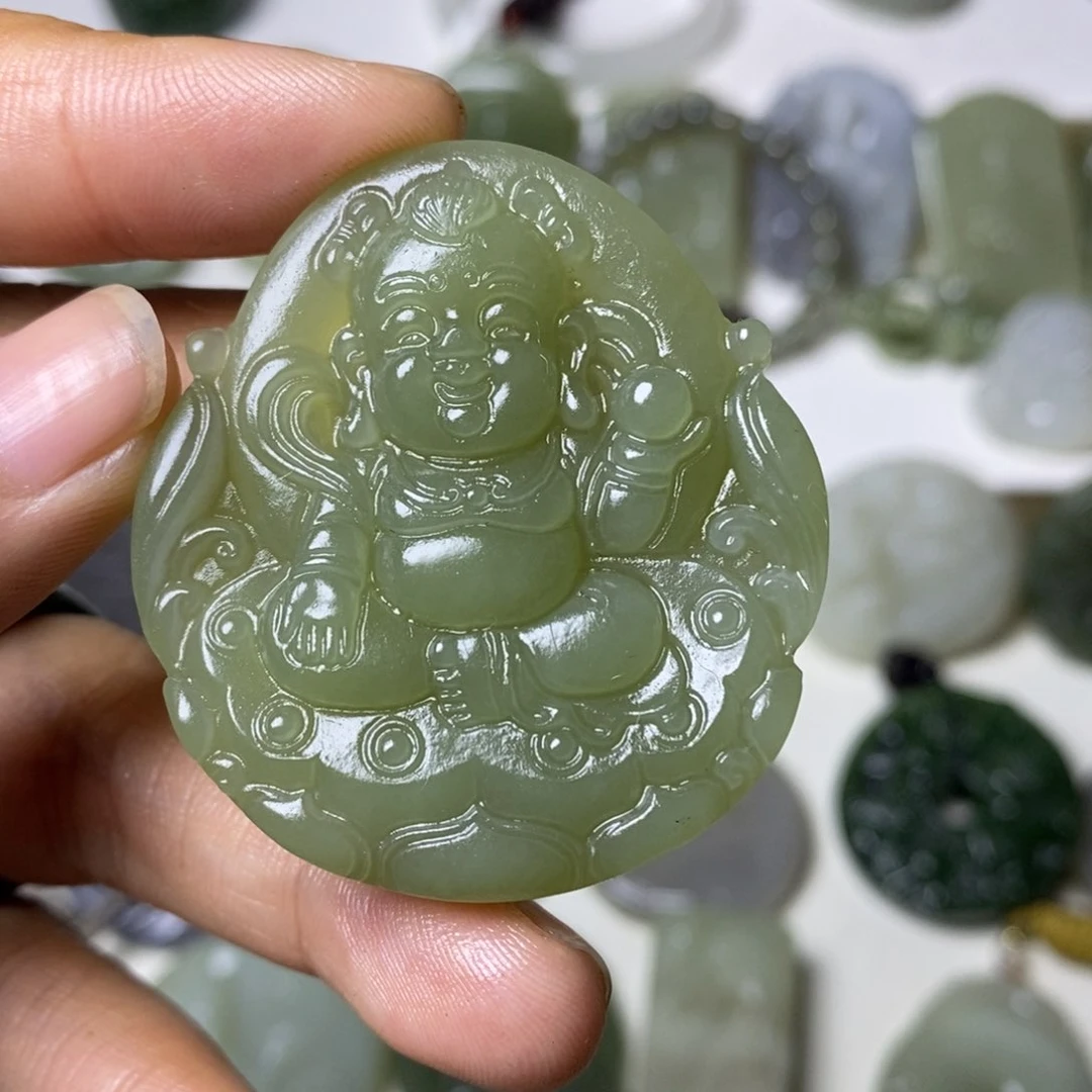 和田玉未镶嵌颈饰