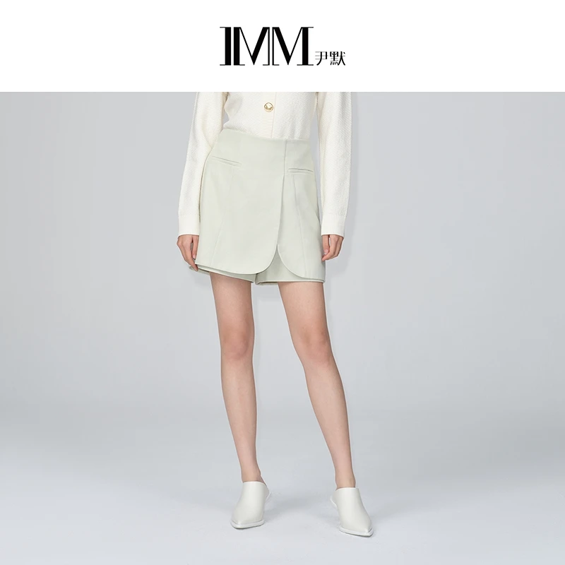 【羊羊专属】IMM尹默绵羊毛浅绿短裙裤
