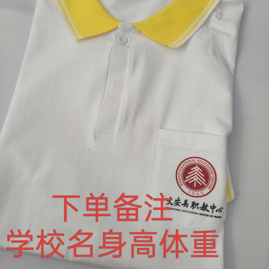 文安县三中校服半袖