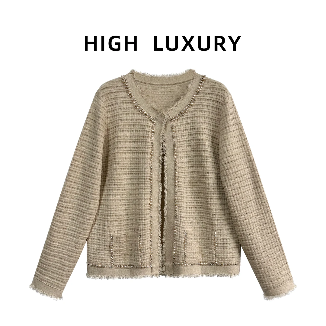 外单桑蚕丝羊绒小香风短款女士外套（22121027）