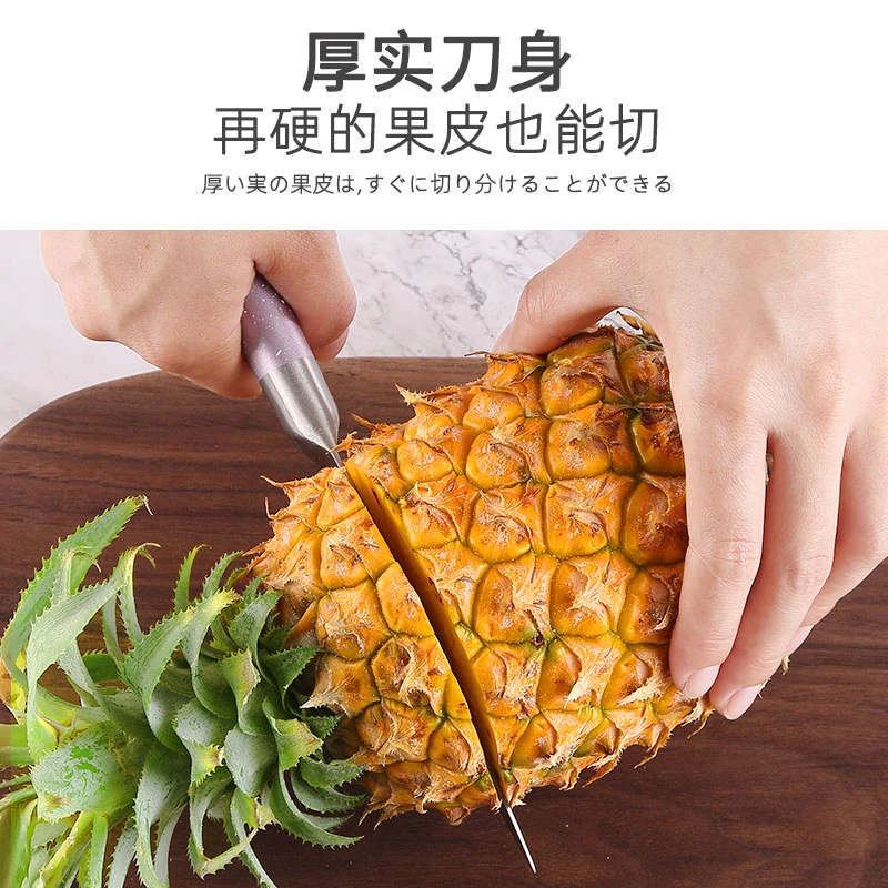 炫彩高档多功能瓜果刀刨水果西餐刀锋利菠萝刀
