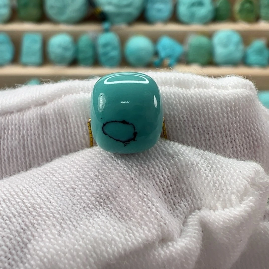 未镶嵌绿松石老型珠8.8x7.6mm