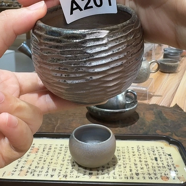 坭兴陶柴烧全手工原矿泥料杯