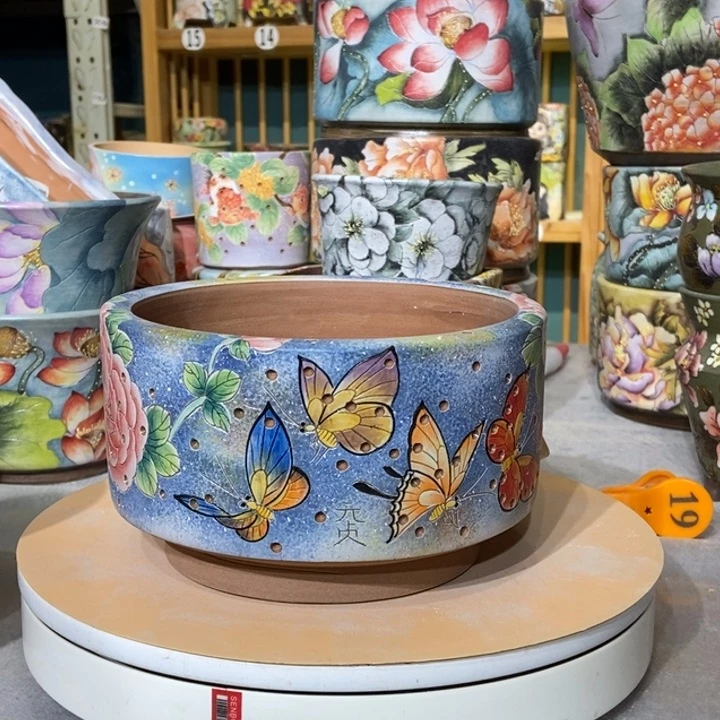 红陶景德镇艺术手绘作品