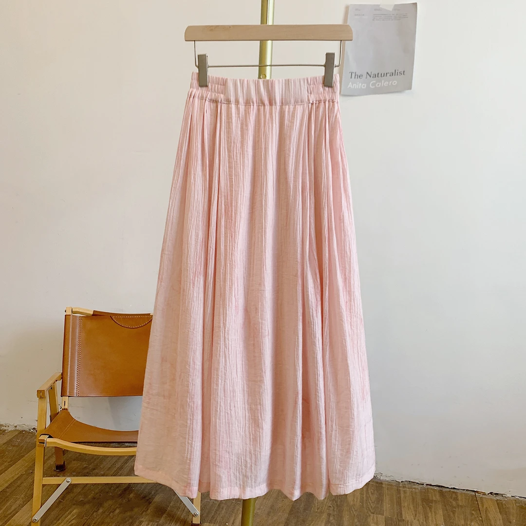 十里Y2672-1晕染半松紧腰半身裙