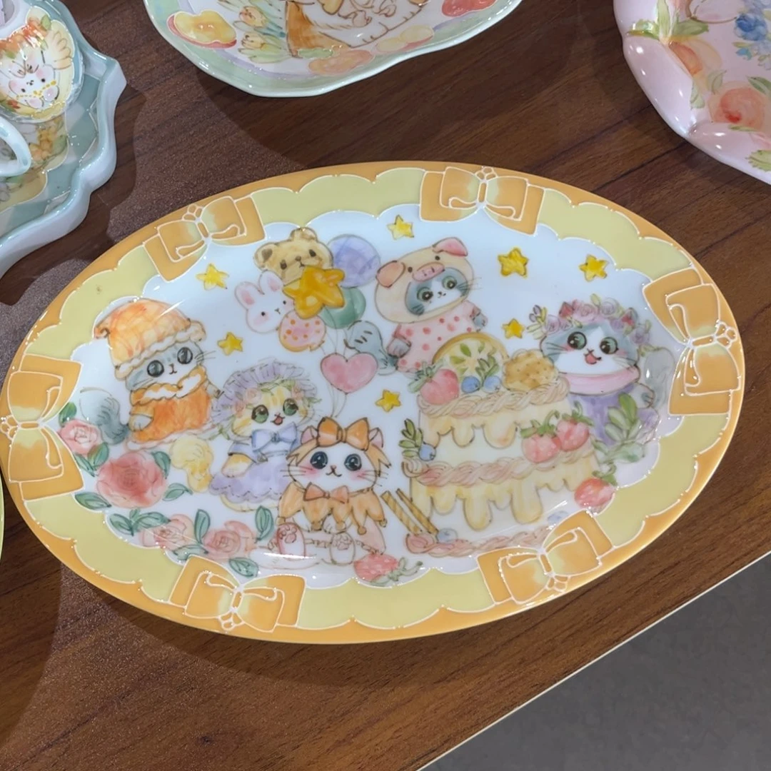 瓷片好看鱼盘哈哈哈