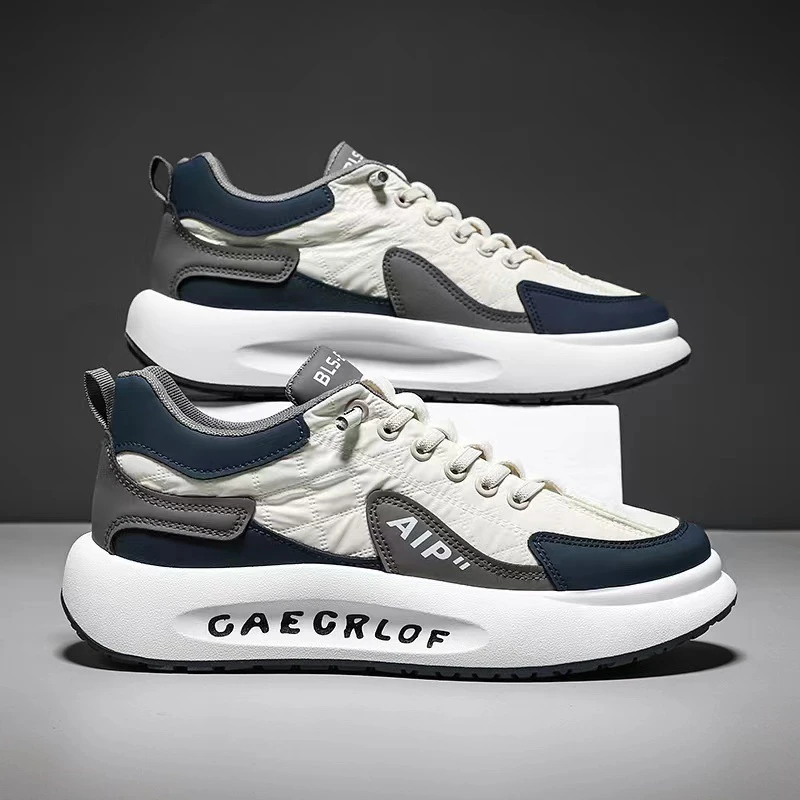 夏季男士厚底运动鞋韩版潮流低帮板鞋舒适透气阿甘鞋青少年跑步鞋