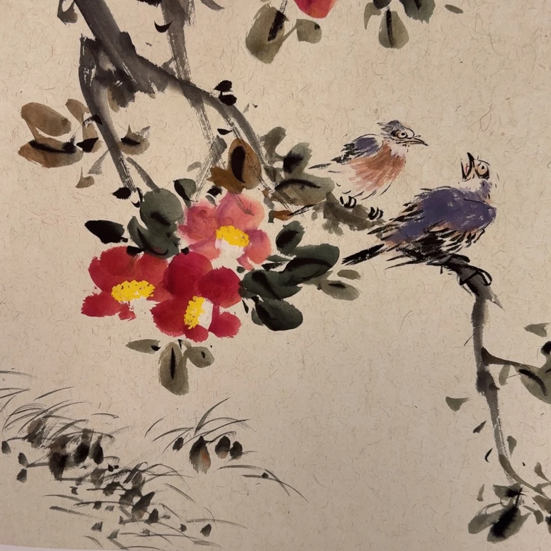 国画国画作品山水花鸟