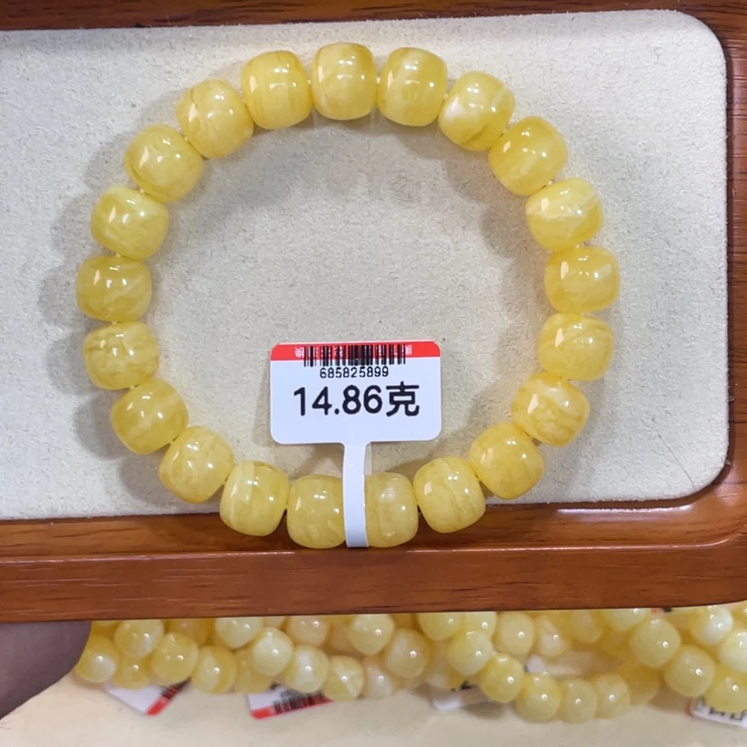 未镶嵌蜜蜡手链蜜蜡