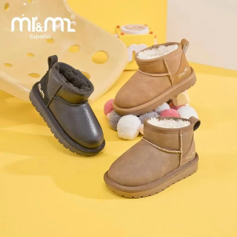 M1&M2秋冬雪地靴加厚鞋保暖宝宝雪地鞋防滑加绒2024冬季雪地棉