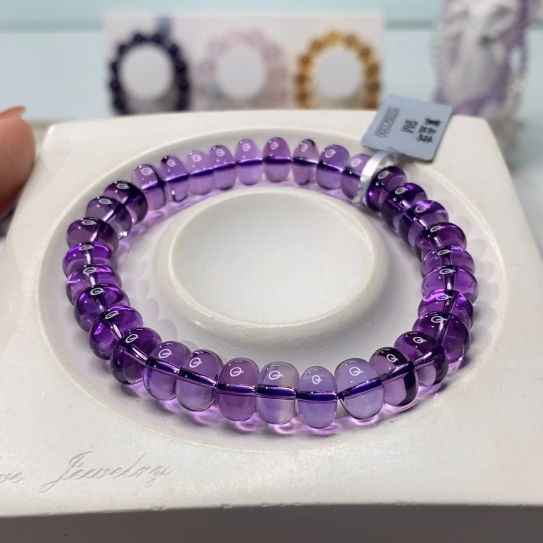 未镶嵌手链水晶巴西紫水晶算盘珠9M