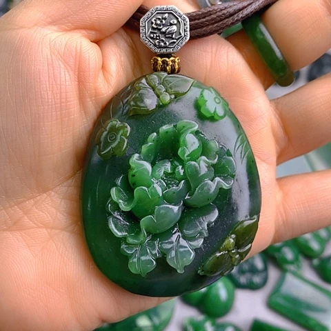 未镶嵌和田玉挂件樱*