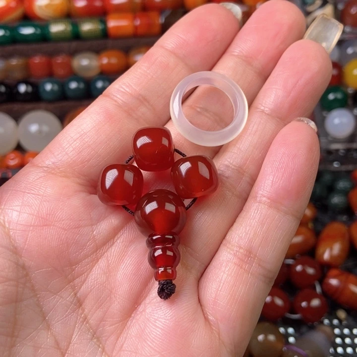 玛瑙/玉髓珠宝半成品未镶嵌老型配饰➕跑环