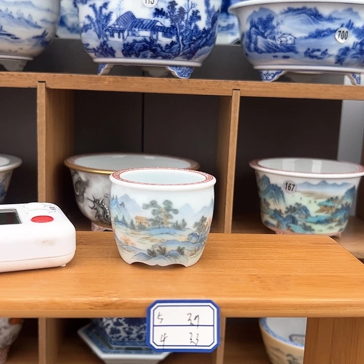 红陶H*手工盆景花盆