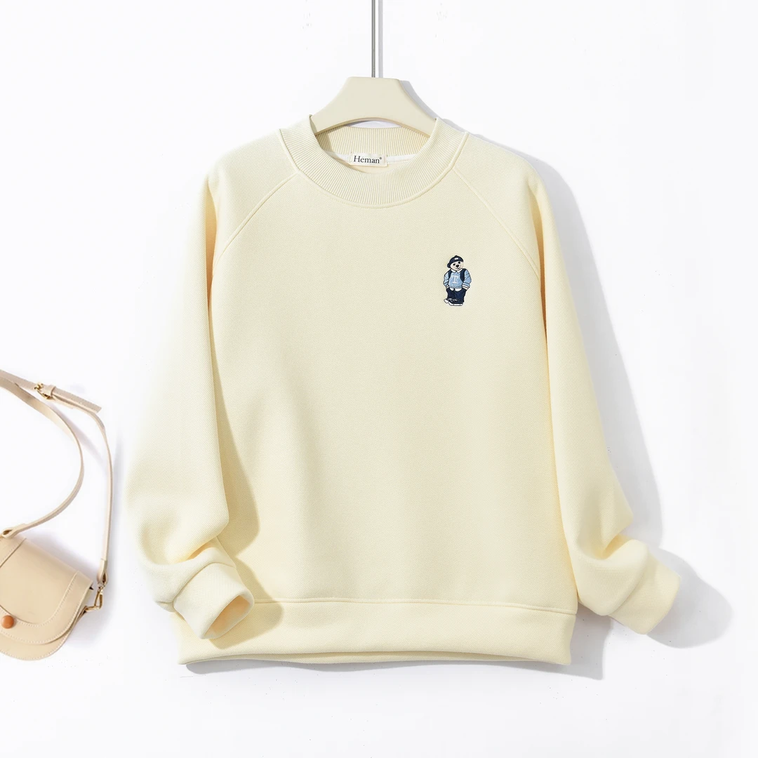 冬季新款多巴胺色系布来熊卫衣 2656 X