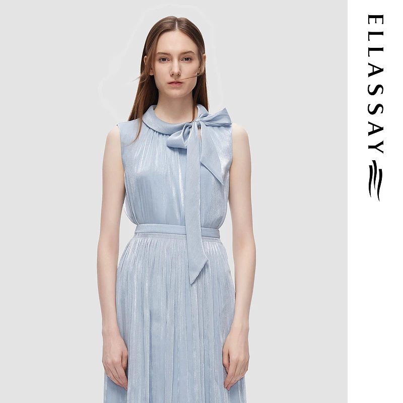 ELLASSAY歌力思2025新款夏季气质系轻盈珠光衬衫女EWD362C01900