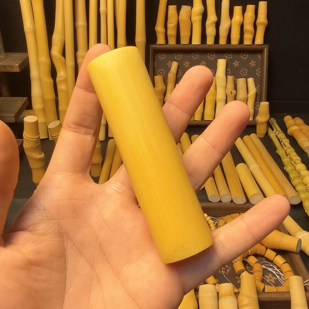 实心玉竹椭圆金条一个