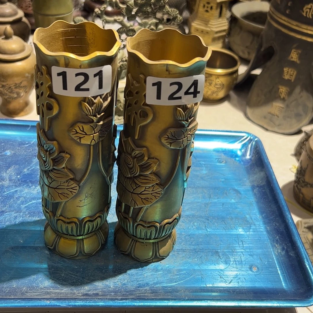 零**丐微瑕疵黄铜摆件工艺品