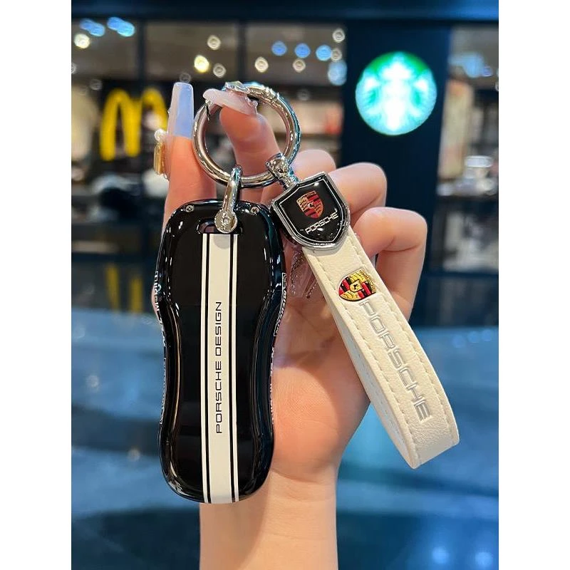 适用于保时捷卡宴车钥匙Macan911帕拉梅拉高档包扣718Taycan包