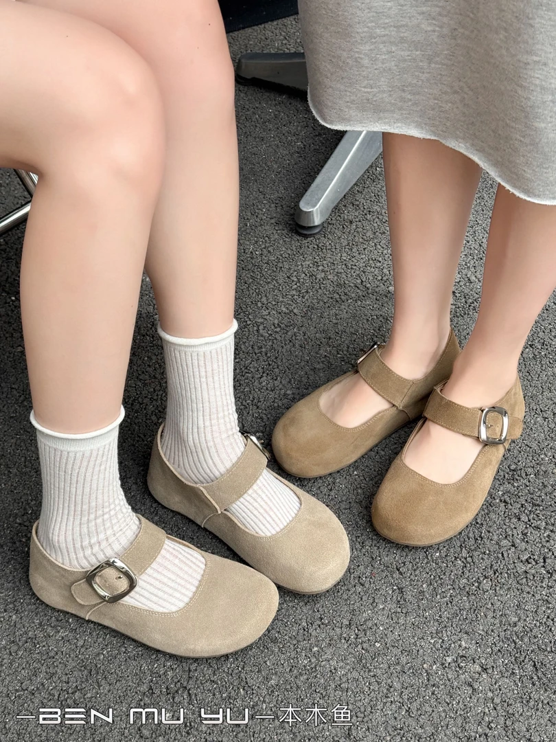 【木草草木6069】时尚百搭博肯单鞋