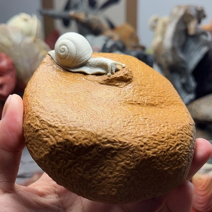 东北石松花石摆件