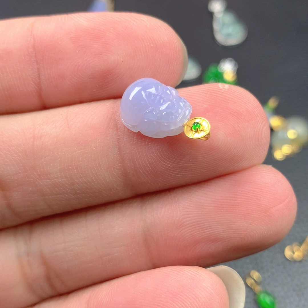 【闪购商品】翡翠18K金镶嵌颈饰翡翠
