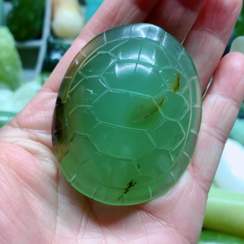 蛇纹石玉未镶嵌手把件