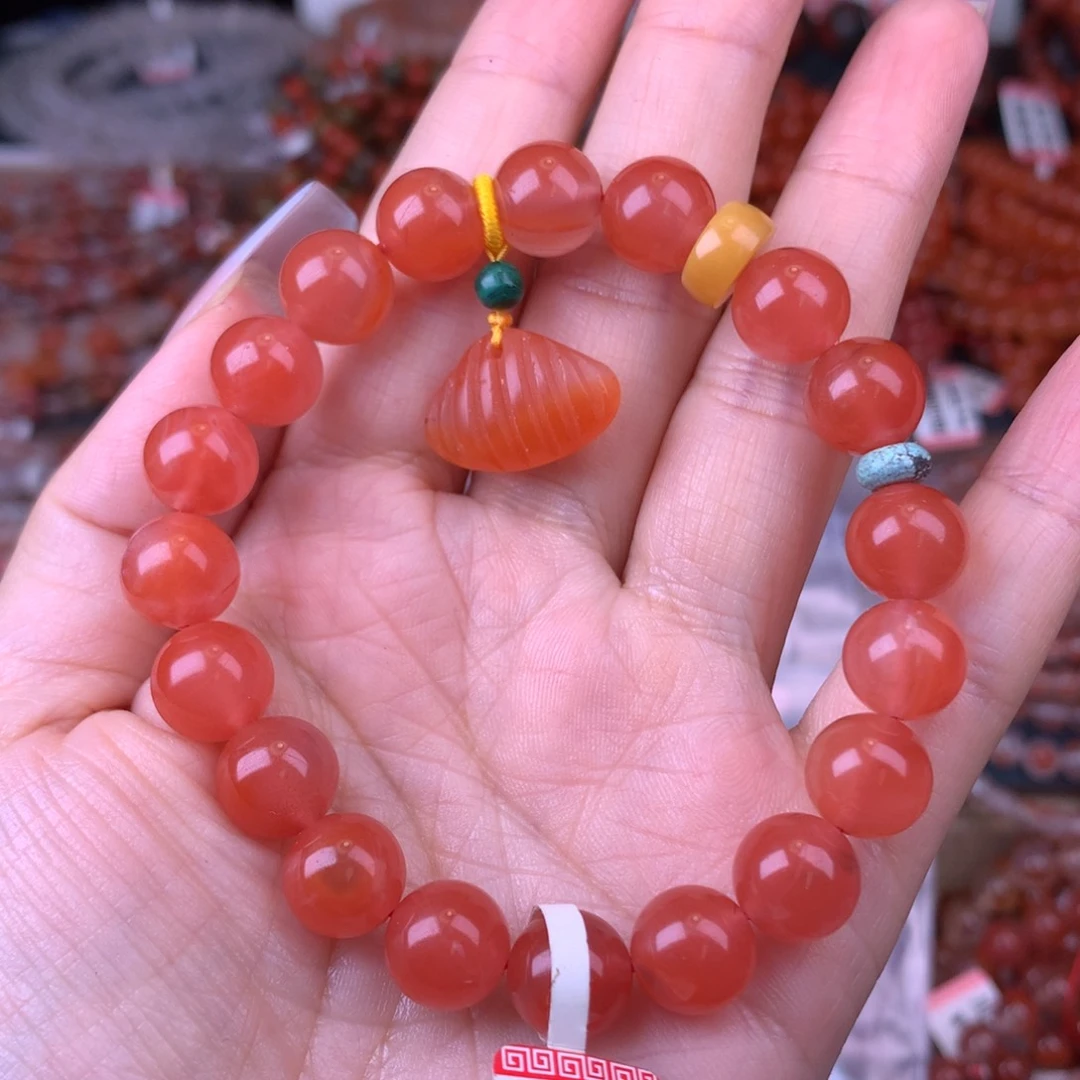 未镶嵌手链南红玛瑙30号DIY单圈卡10