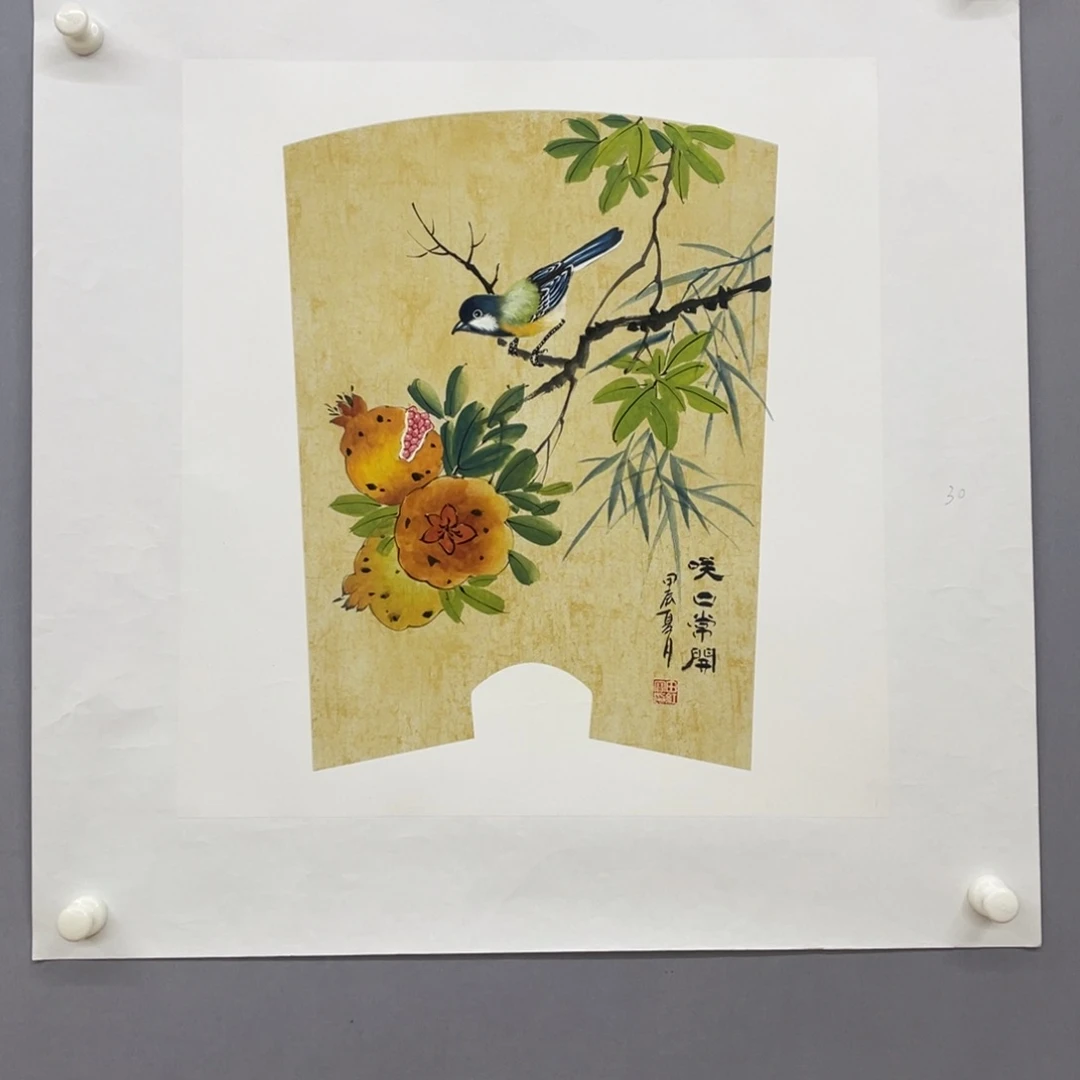 国画艺术家真人手绘