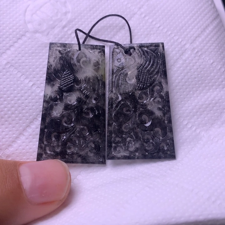 定制翡翠未镶嵌Z*耳饰