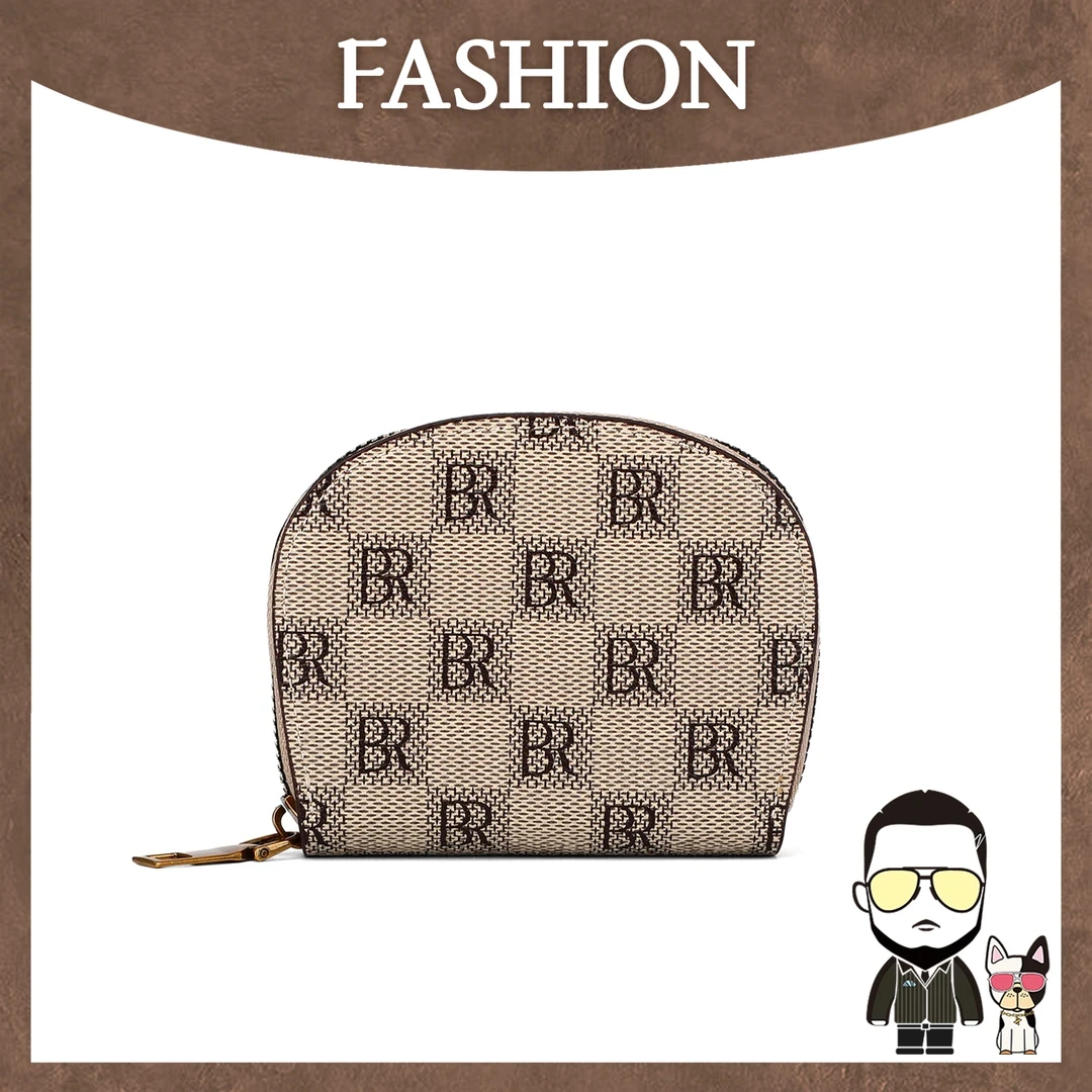 【左九设计师】R字米色卡包多功能