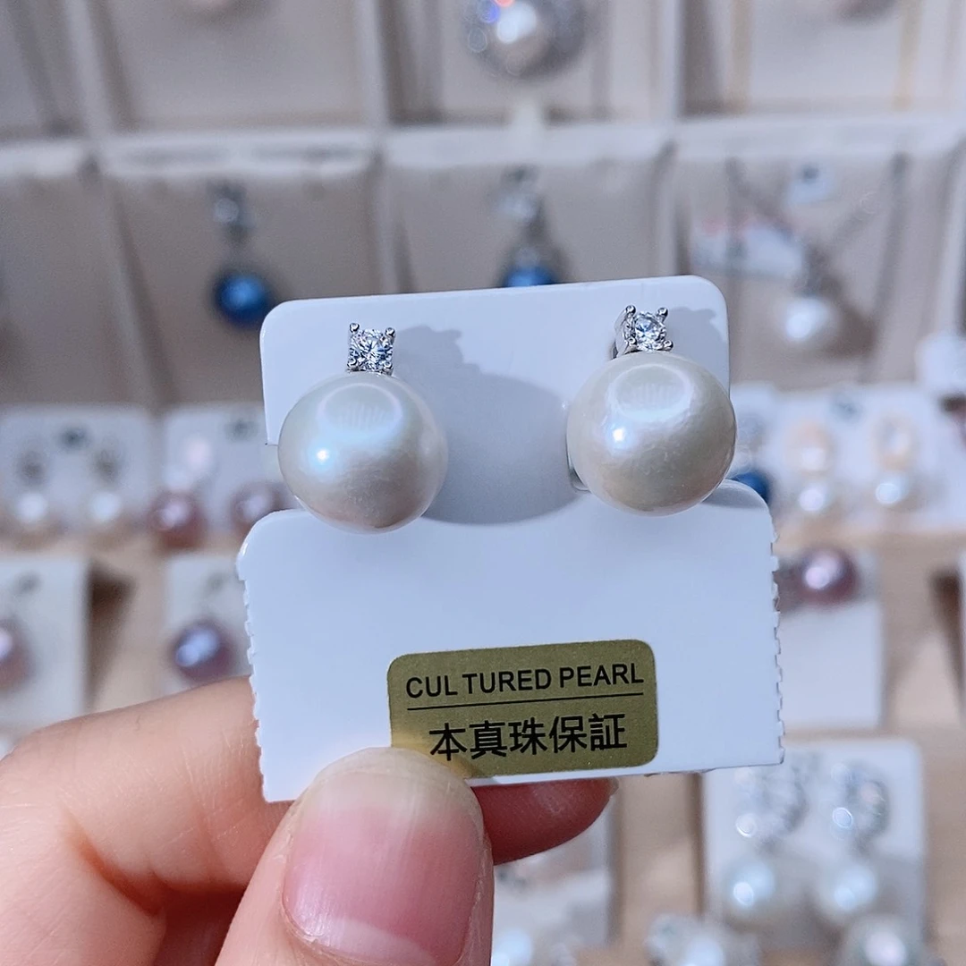 颈饰银S925镶嵌淡水珍珠