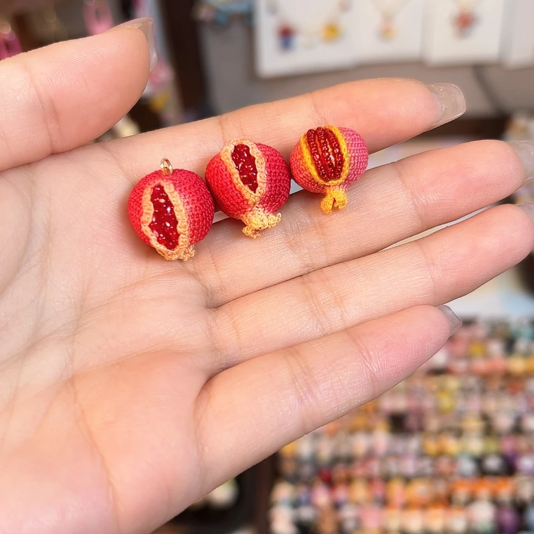 编织品手工钩织挂件开口圈
