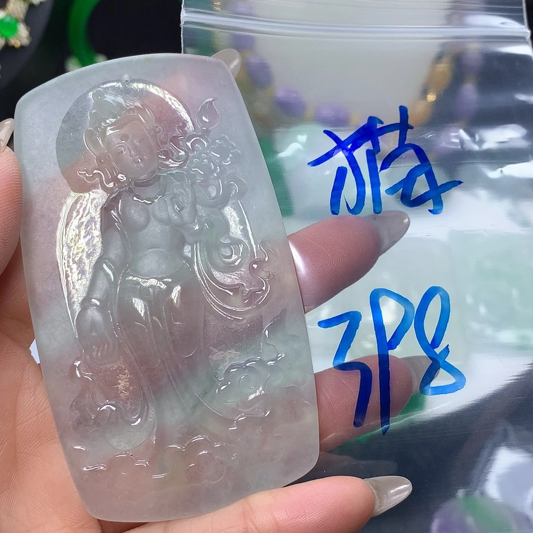 翡翠吊坠(赠链)未镶嵌猫*鹰