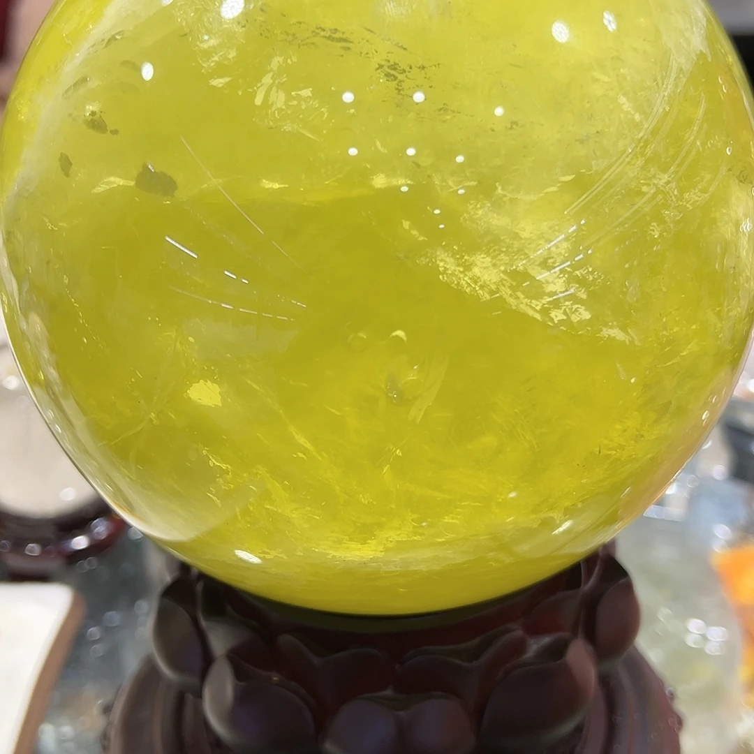 水晶水晶球摆件未镶嵌萌****丫