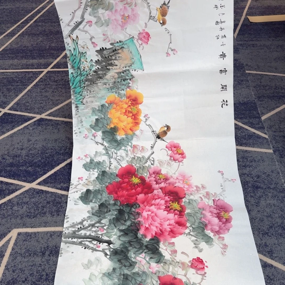 国画国画作品山水花鸟