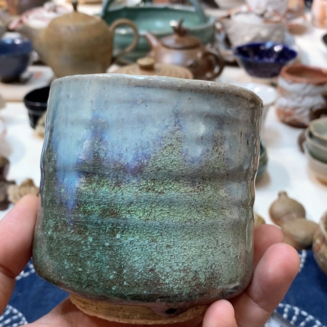 柴烧侘寂粗陶茶具