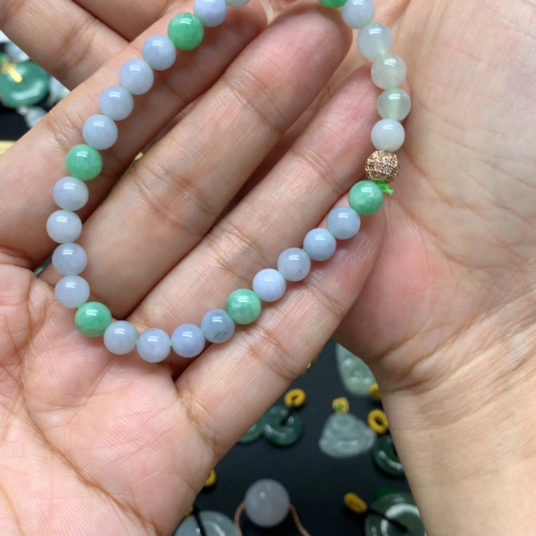 未镶嵌手串翡翠有纹裂