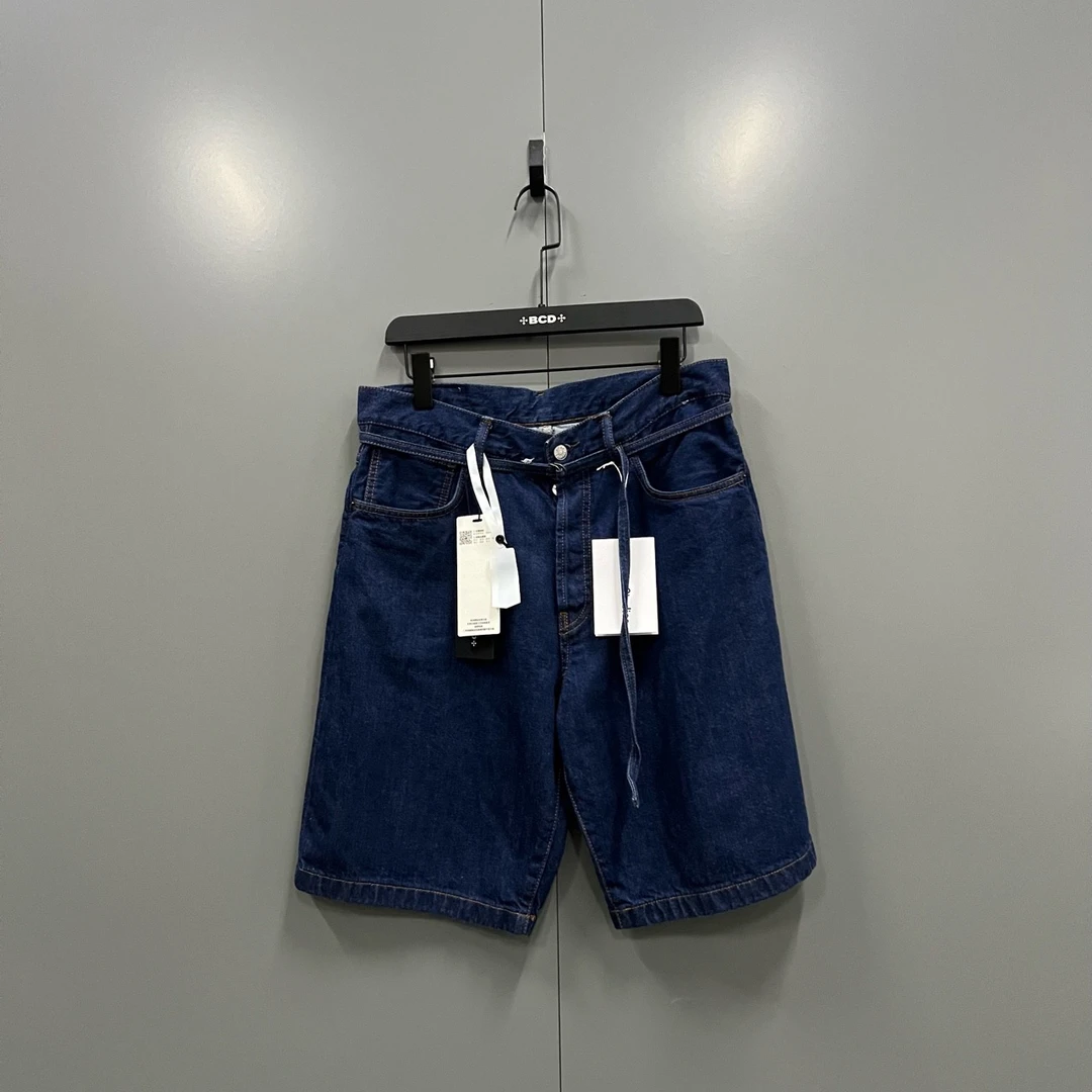 99新 AcneStudios （bb）202 深蓝色系绳短裤 S码/4000/吊牌