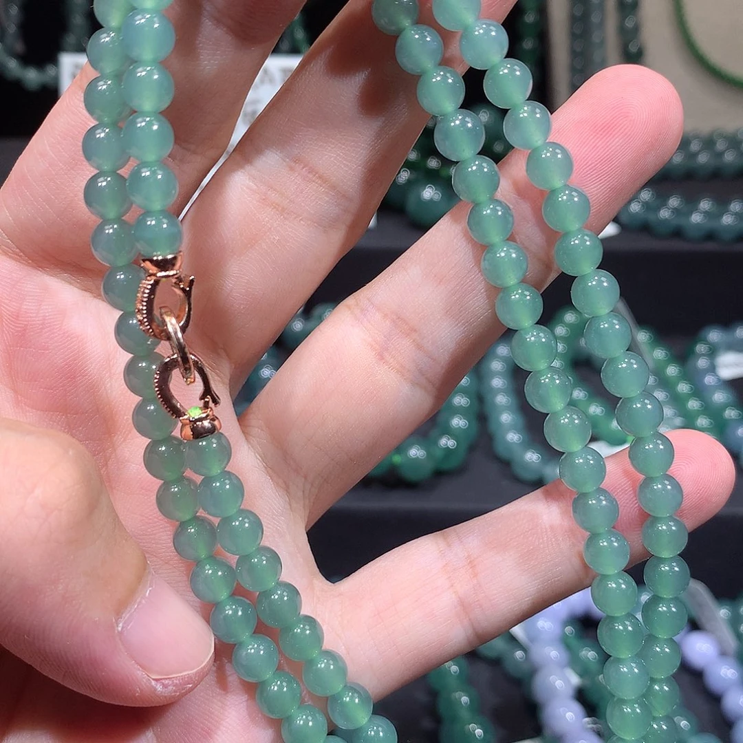 未镶嵌手链翡翠天然a货翡翠项链5.8