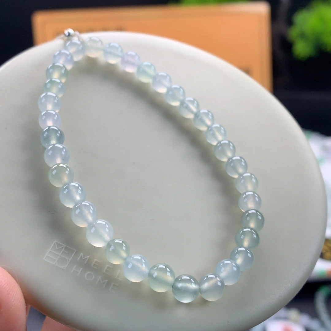 翡翠未镶嵌手链卡5.5